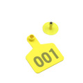 Yellow pet ear tag veterinary cattle ear tag plastic ear tag marking